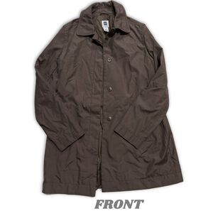 Women's Gap Brown Long Windbreaker with Lining, size medium